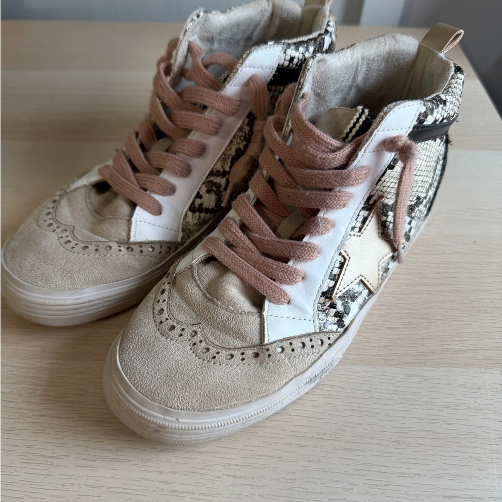 ShuShop Paulina mid snake print sneakers - Picture 2 of 5
